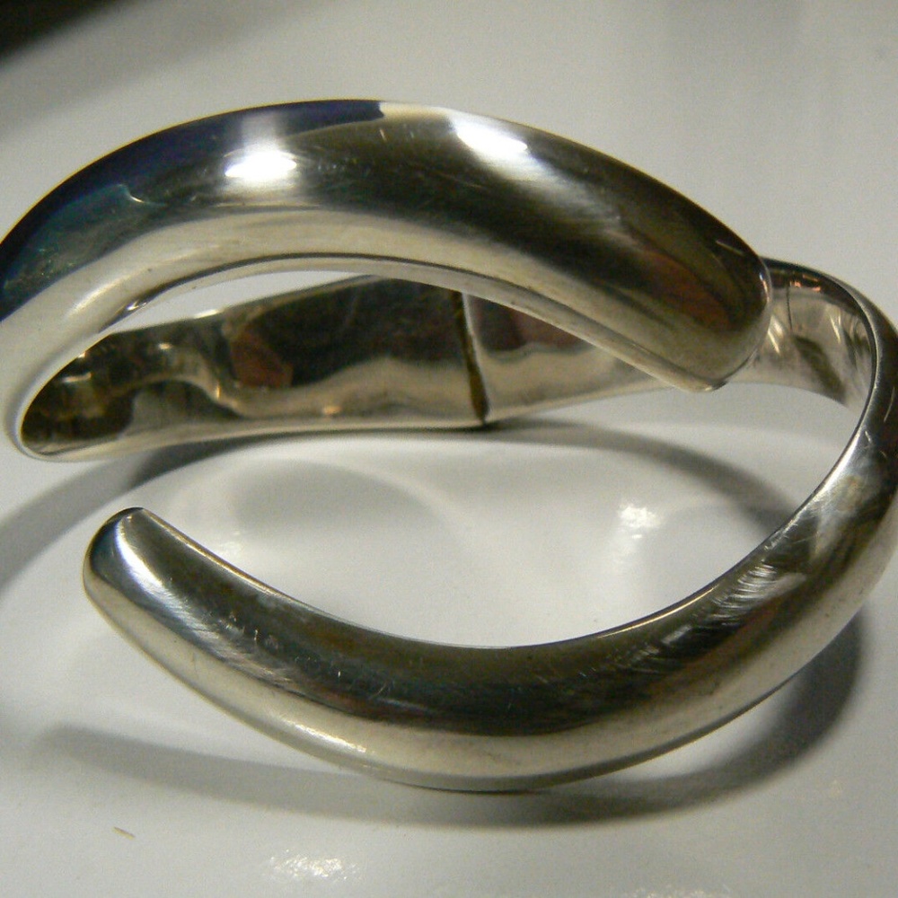 Vintage Modern Designer SiGi Paneda Tasco 256 sterling silver 925 cuff bracelet